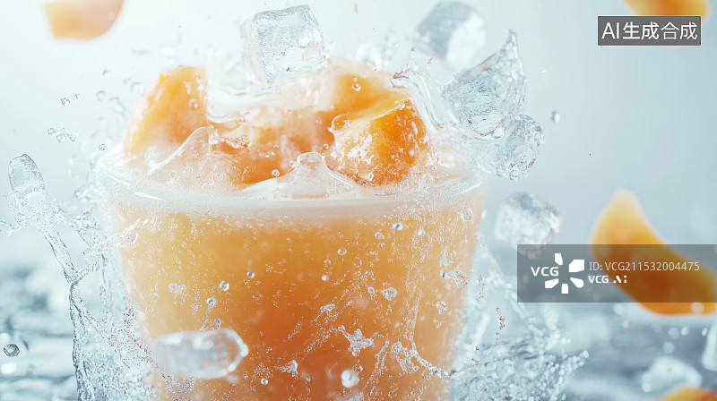 【AI数字艺术】冰淇淋下午茶特饮图片素材