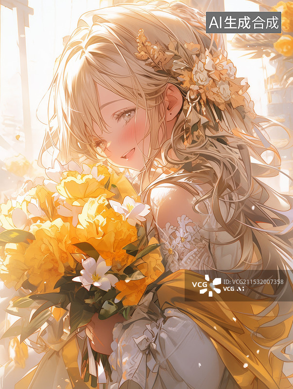 【AI数字艺术】动漫女孩图片素材