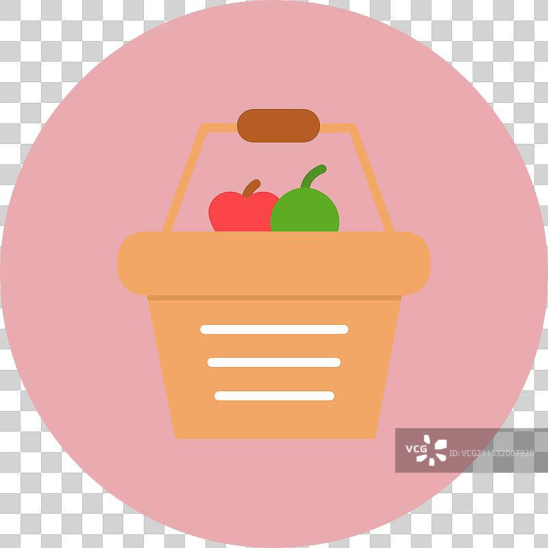 篮球扁平圆形图标图片素材