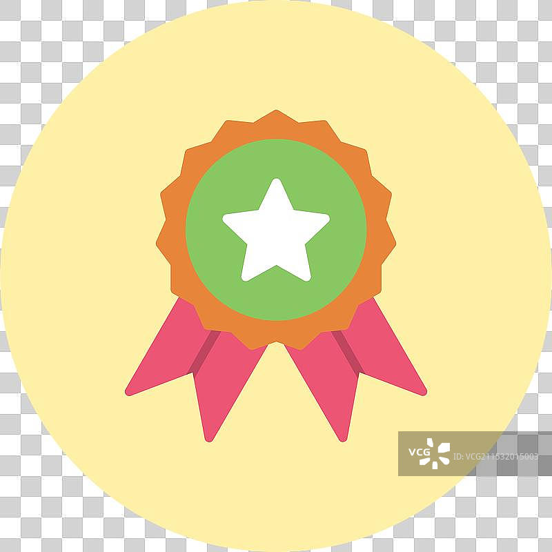 徽章扁平圆形图标图片素材