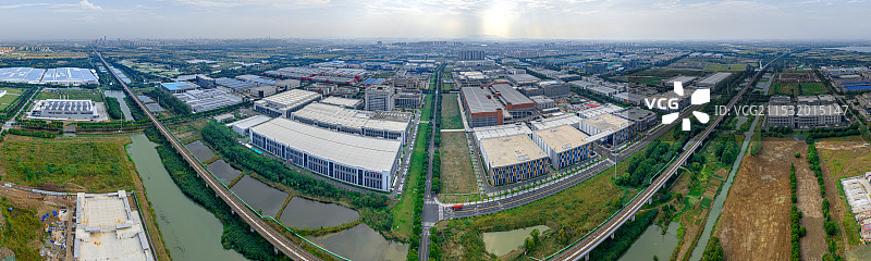 漕湖产业园 海鹰空天材料研究院 3E数字智造园 苏相合作区工业厂房和物流仓库 京沪高铁 苏州工业园区图片素材