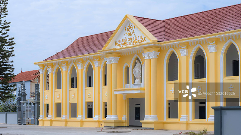 越南芒街茶古大教堂图片素材