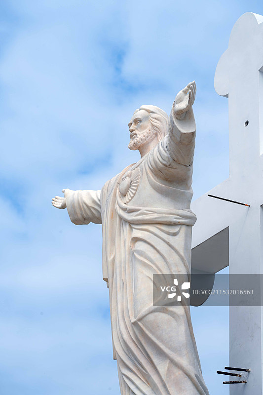 越南芒街茶古大教堂图片素材