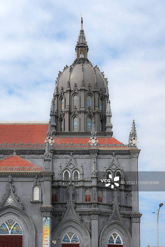 越南芒街茶古大教堂图片素材
