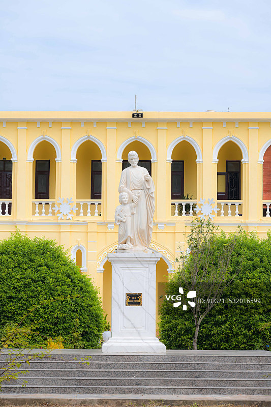 越南芒街茶古大教堂图片素材