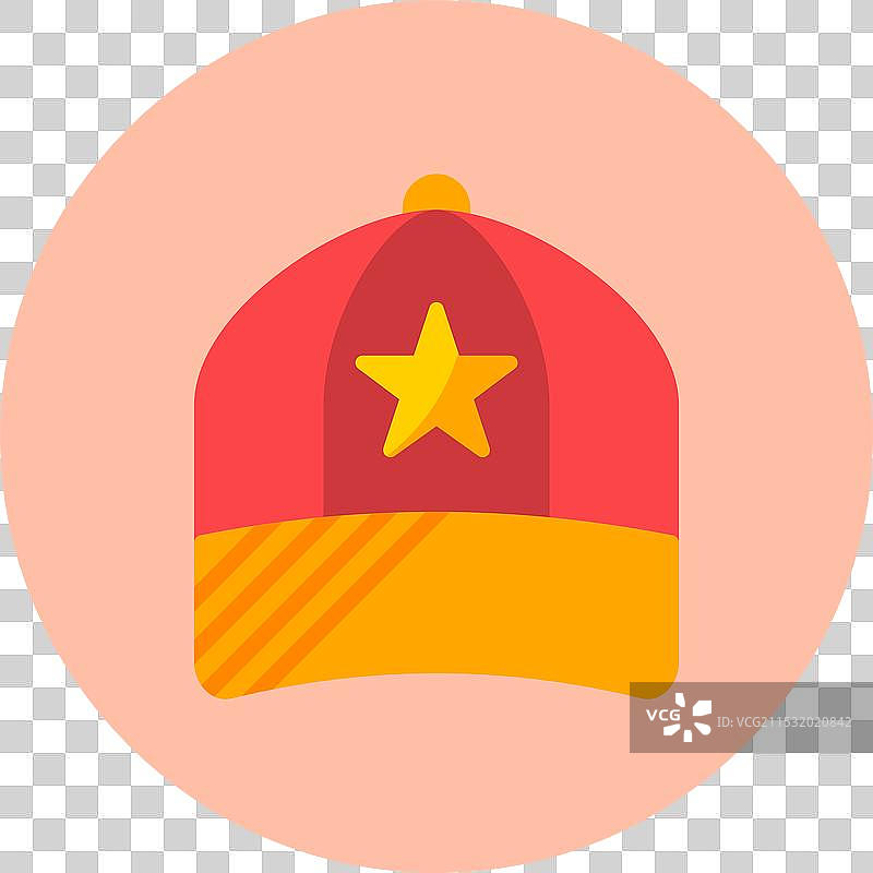 平顶圆形图标图片素材