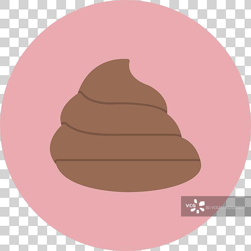 蛋白霜扁平圆形图标图片素材