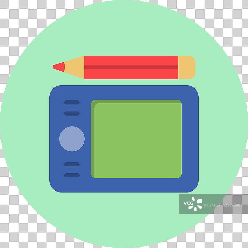 平面圆形图标的图形平板图片素材