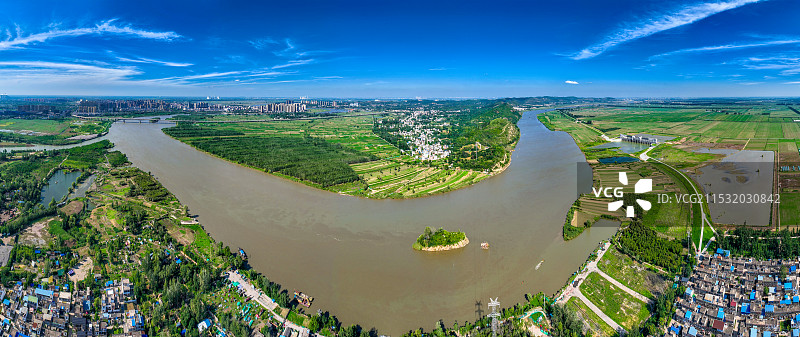淮河第一峡+安徽省淮南市凤台县硖石山图片素材