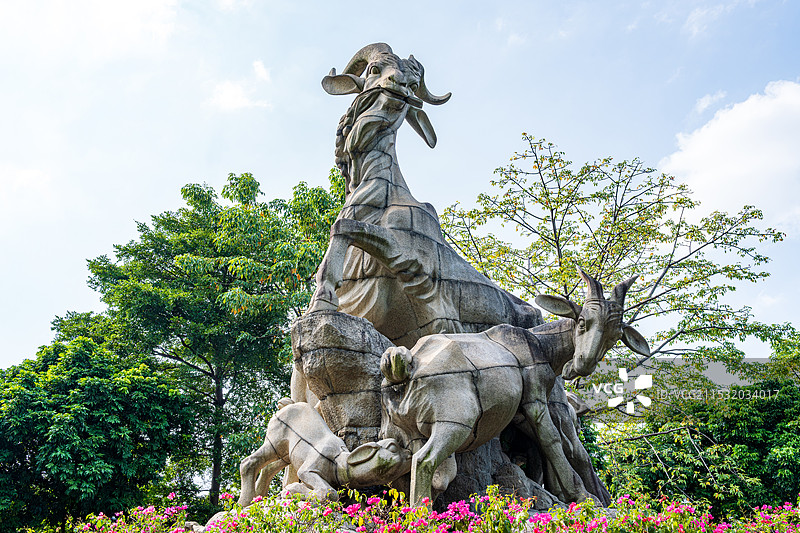 广州越秀公园五羊石像图片素材