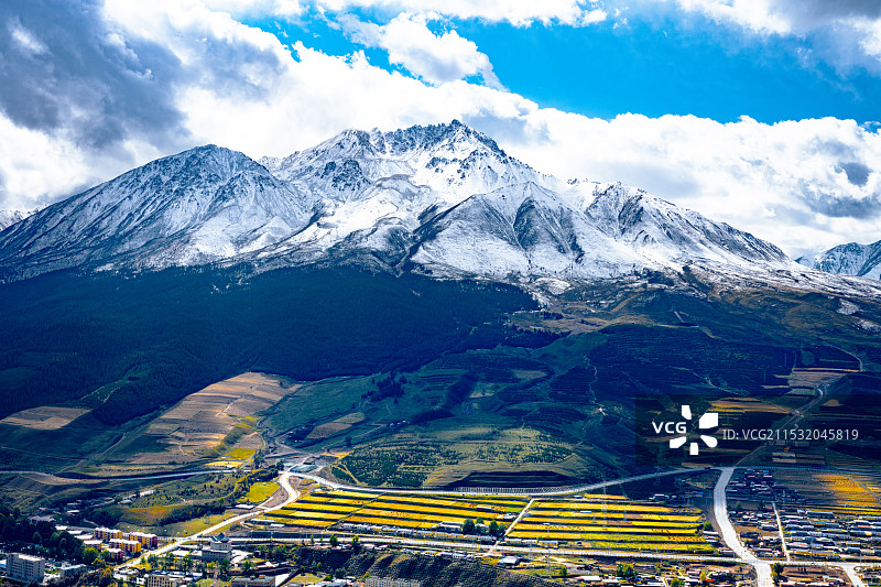 青海海北祁连县图片素材