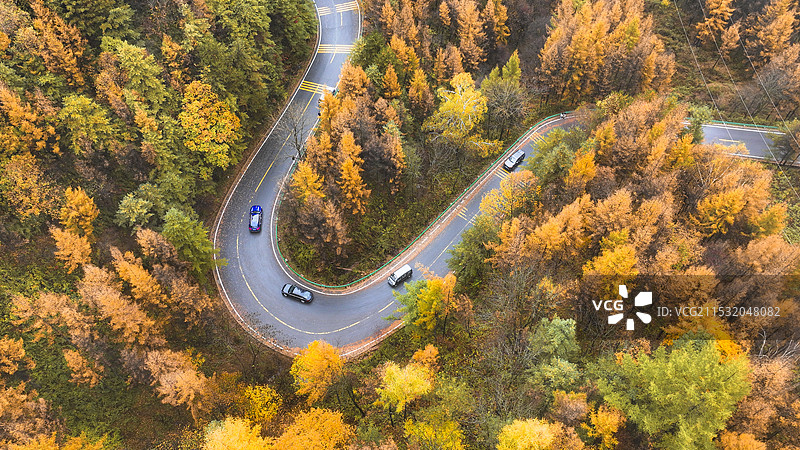 太白县---洋县G244太洋公路沿途景色图片素材