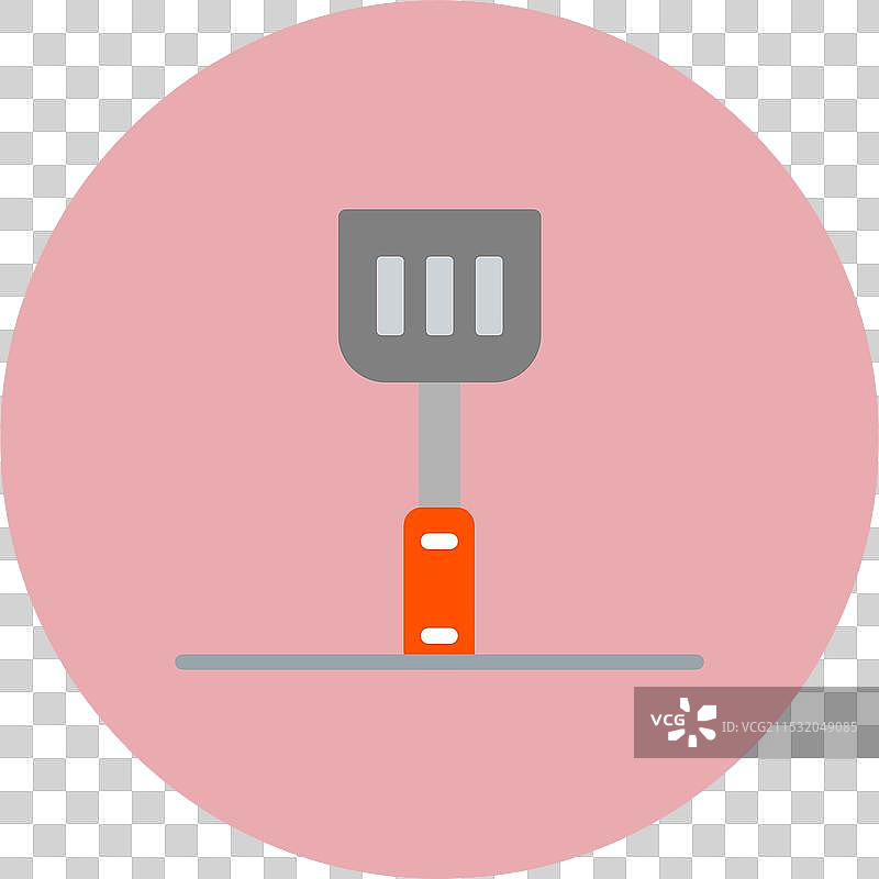 橡胶刮刀平面圆形图标图片素材