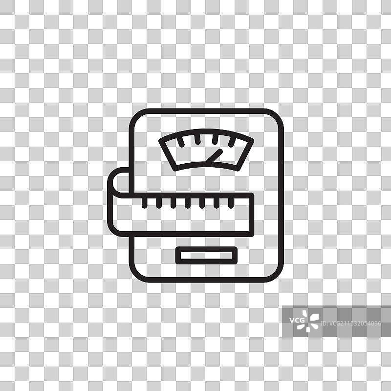 减肥图标集 体重秤 健身符号图片素材