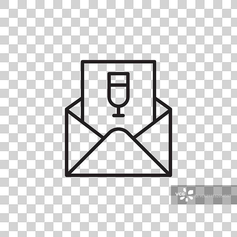 真诚的活动邀请函图标集图片素材