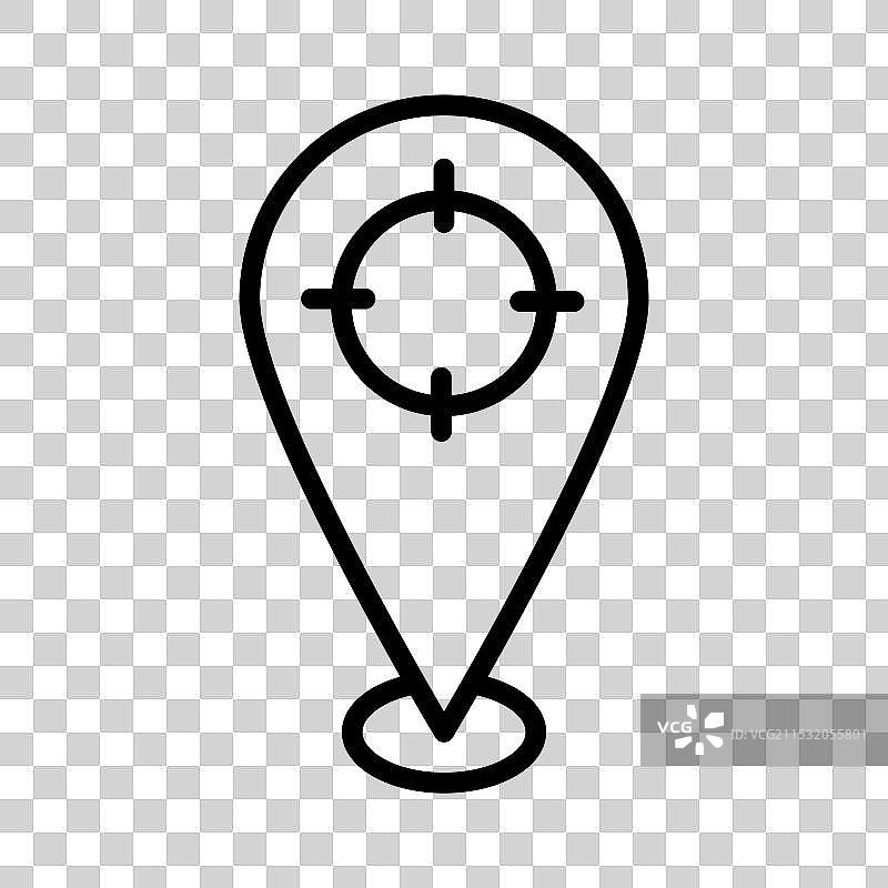 tracking system set gps navigation symbol in a图片素材