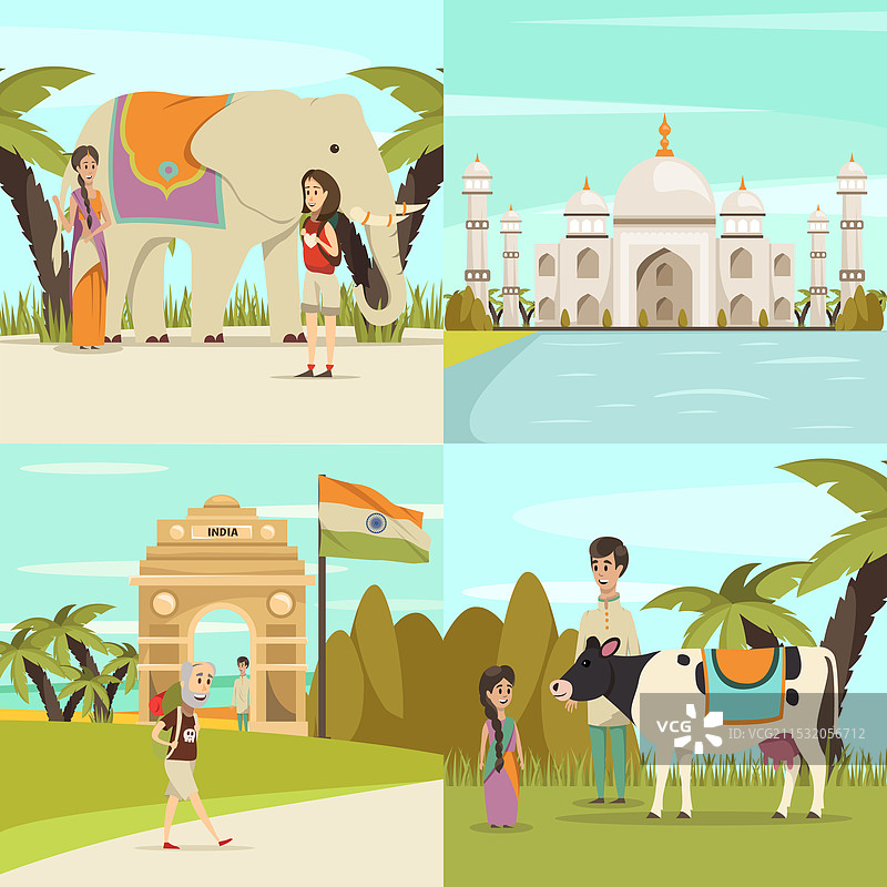 印度2x2设计概念套件图片素材