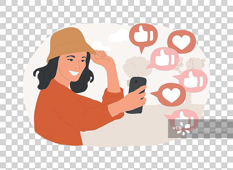 个人品牌化的孤立卡通形象图片素材