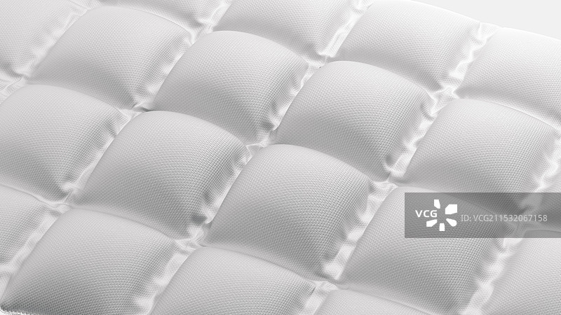 白色布料膨胀充气气垫图片素材