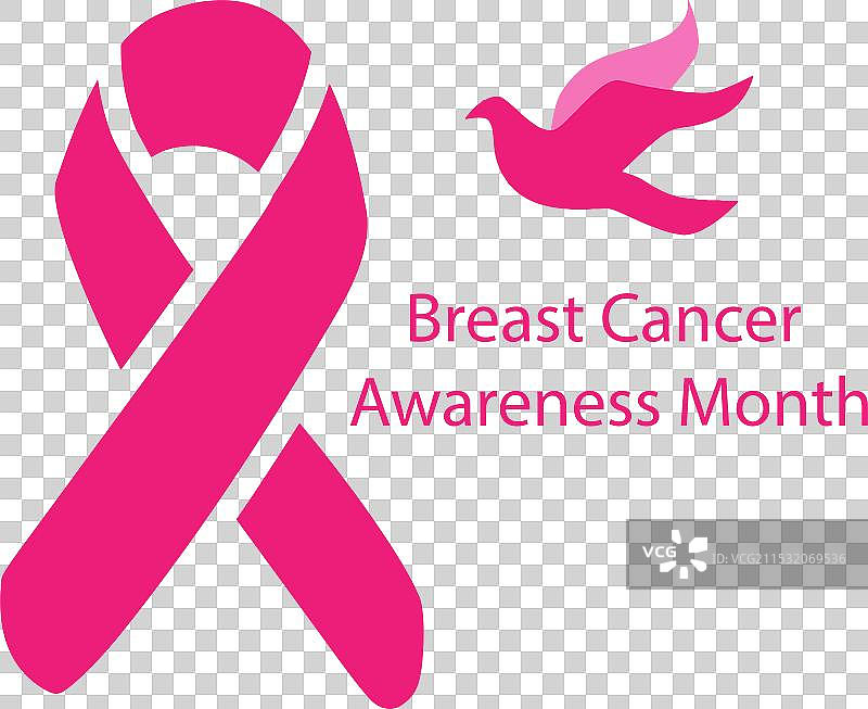 乳腺癌意识月的设计图片素材