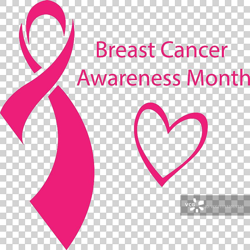 乳腺癌意识月的设计图片素材