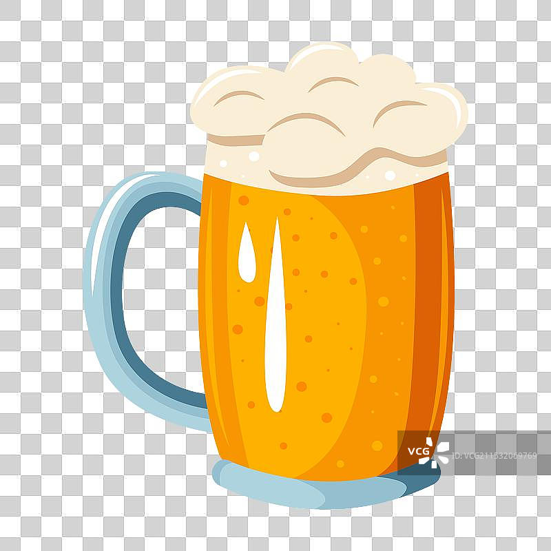 一杯泡沫丰富的啤酒图片素材