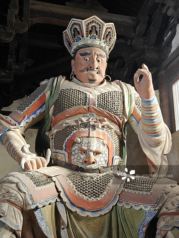 山西大同善化寺四大天王图片素材