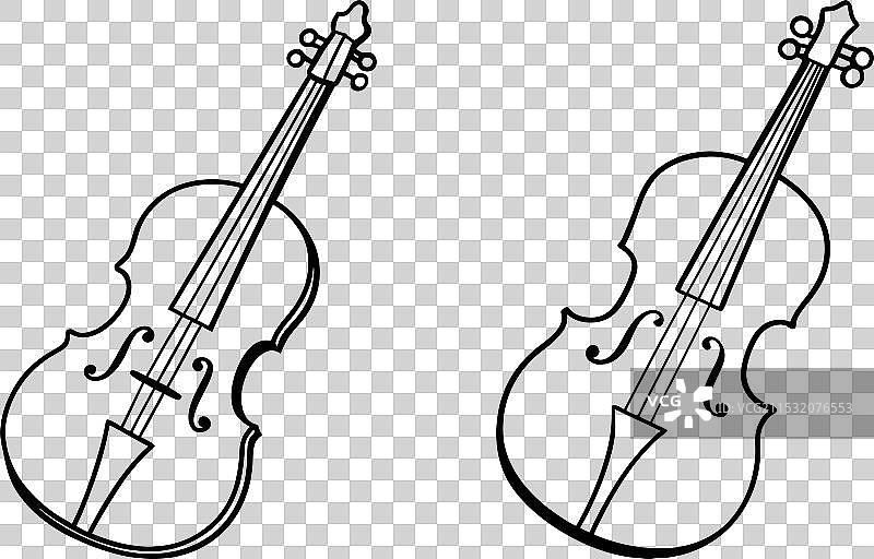 白色背景下的竖琴图片素材