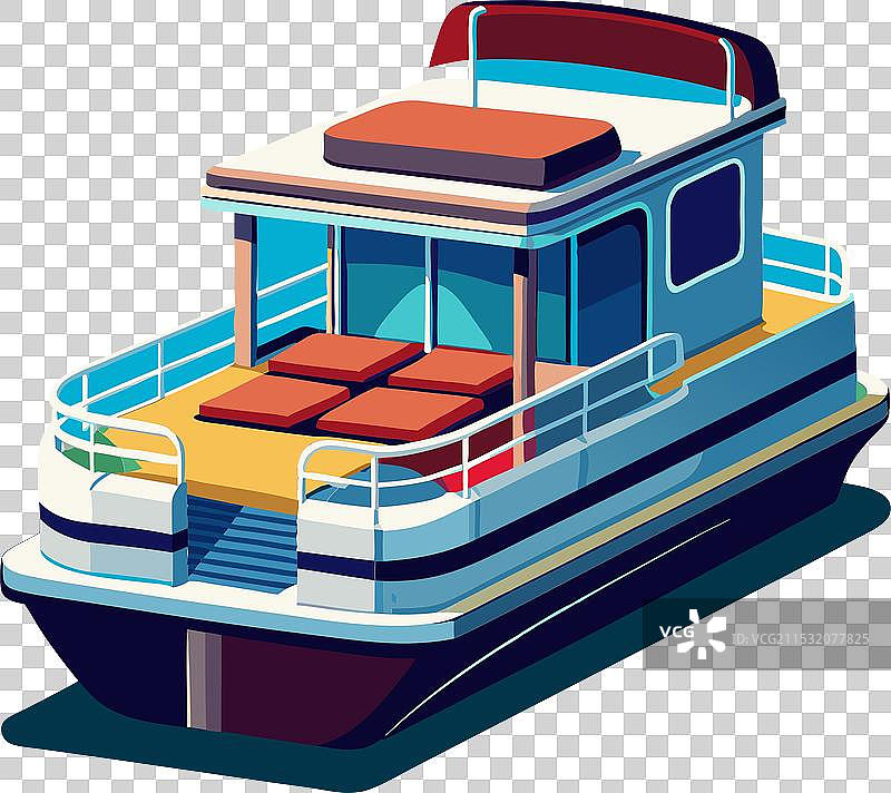 浮筒船图片素材