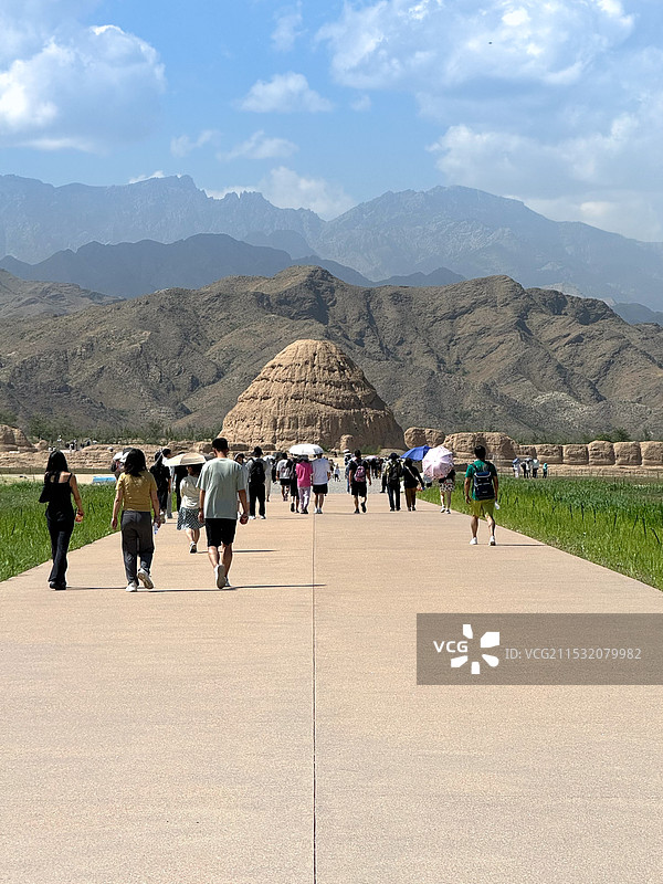 贺兰山西夏王陵图片素材