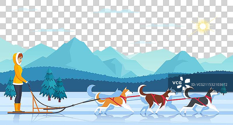 雪橇犬哈士奇图片素材