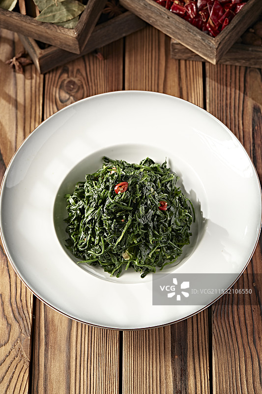 凉拌野菜荠荠菜图片素材