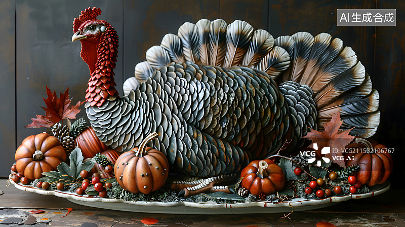 【AI数字艺术】感恩节节日主题背景图片素材