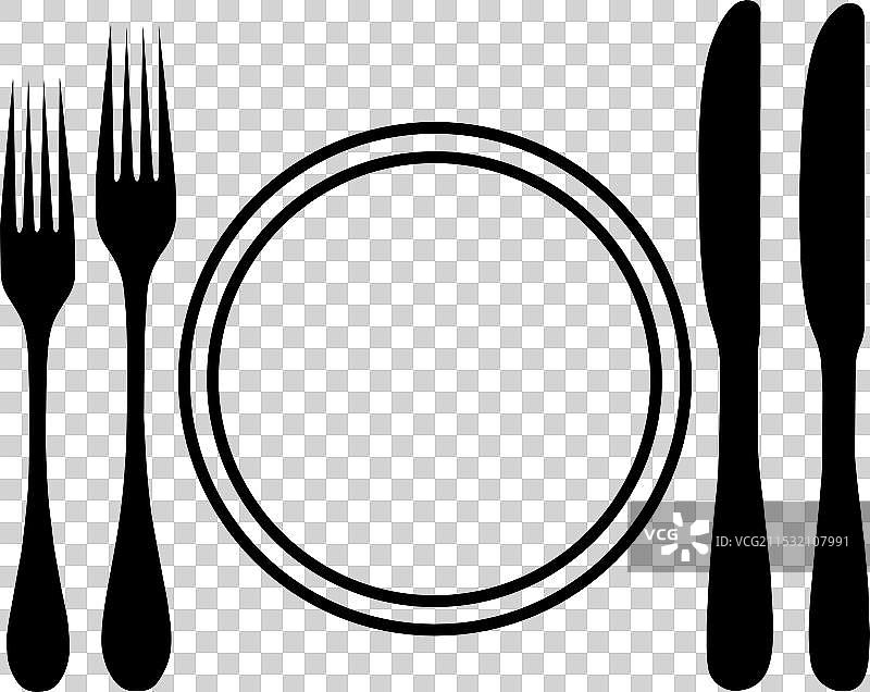 简单的晚餐餐桌布置图片素材