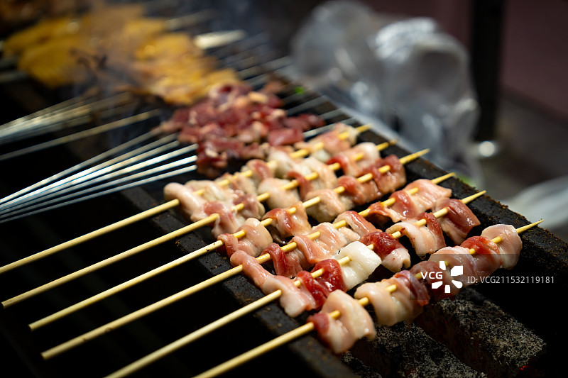 东北烧烤大油边图片素材