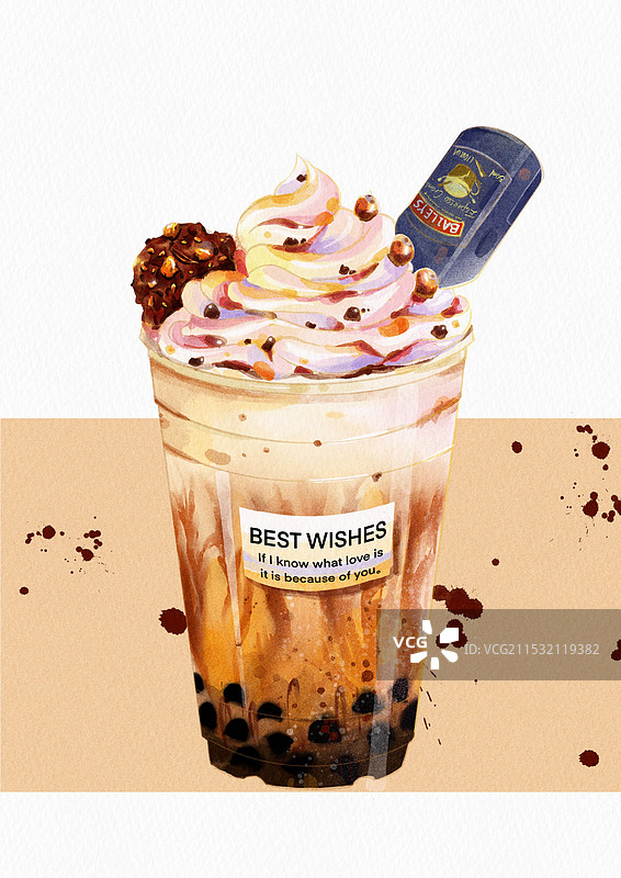 啤酒珍珠奶茶图片素材