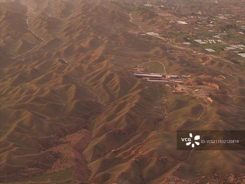 甘肃白银靖远县日出风光图片素材