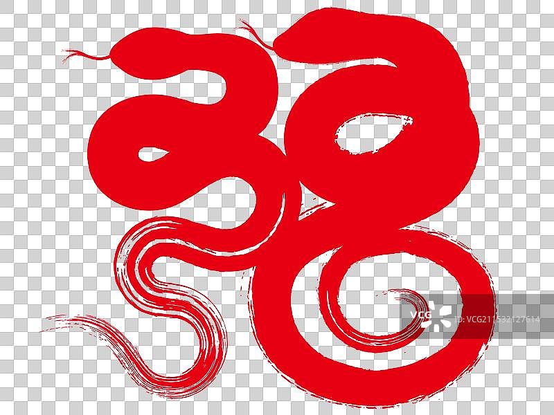 蛇年抽象福字图片素材