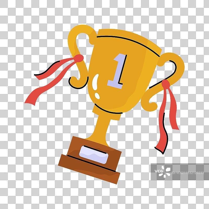 获胜者奖杯图片素材