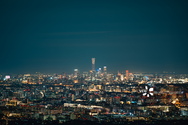 拍摄于鬼笑石的北京城区图片素材