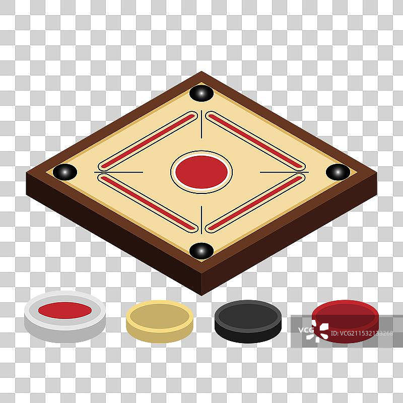 三维卡罗姆棋盘图片素材