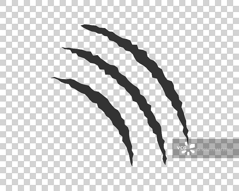 爪痕动物怪物标记设计图片素材