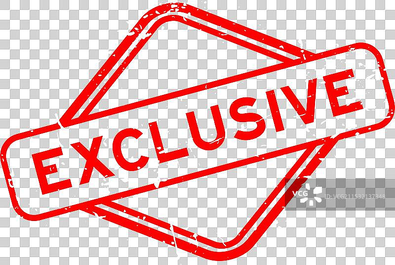 红色磨损独特字样橡胶印章图片素材