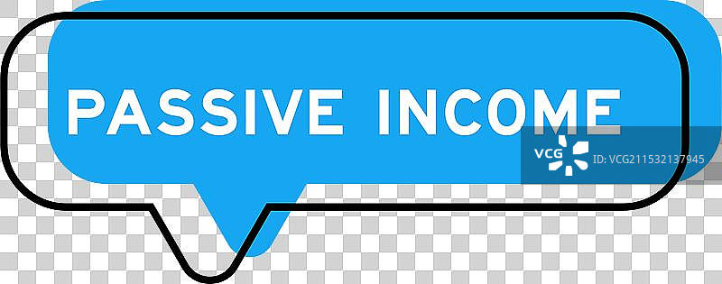 带有“被动”字样的演讲横幅和蓝色阴影图片素材