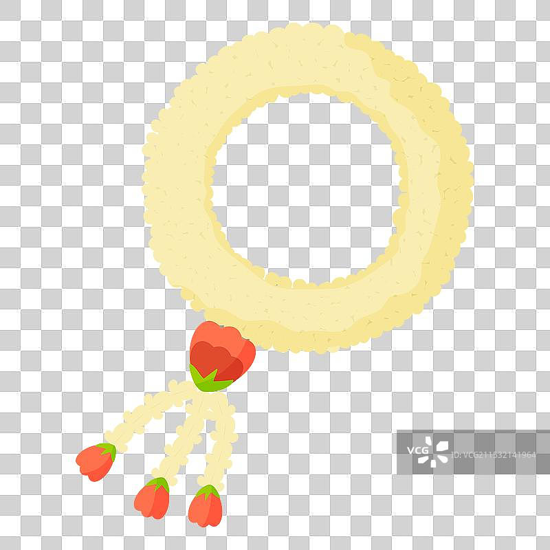 宋干节的茉莉花花环图片素材