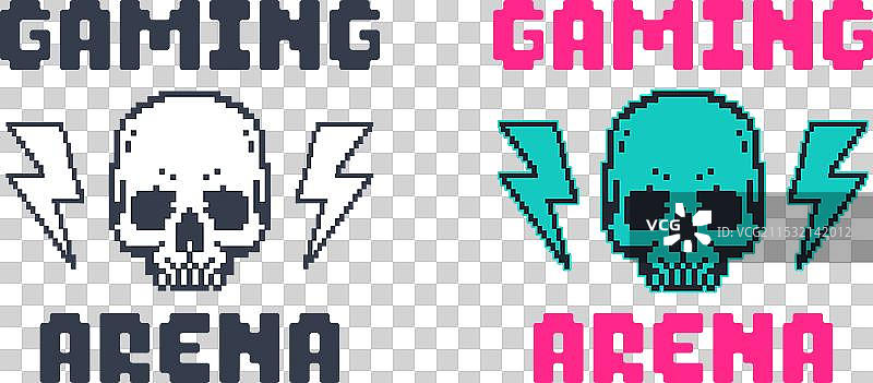 复古风格的游戏竞技场海报图片素材