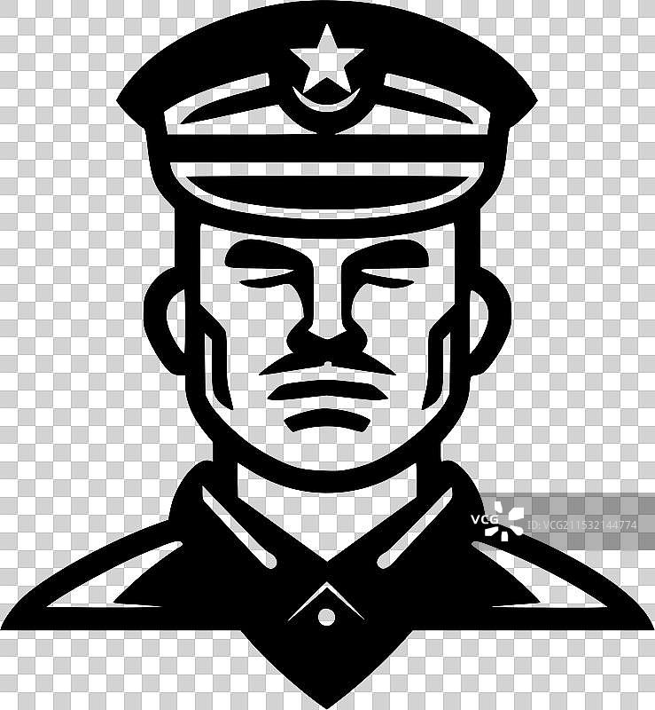 军队 - 极简和简单的轮廓图片素材