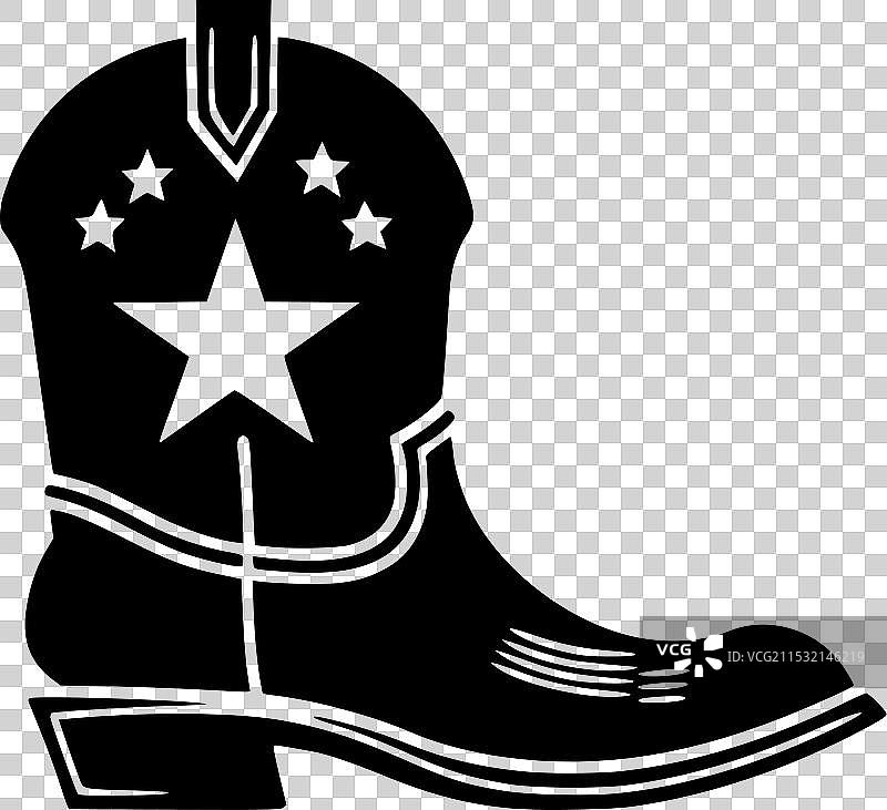 牛仔靴 - 高质量标志 - 理想用于图片素材