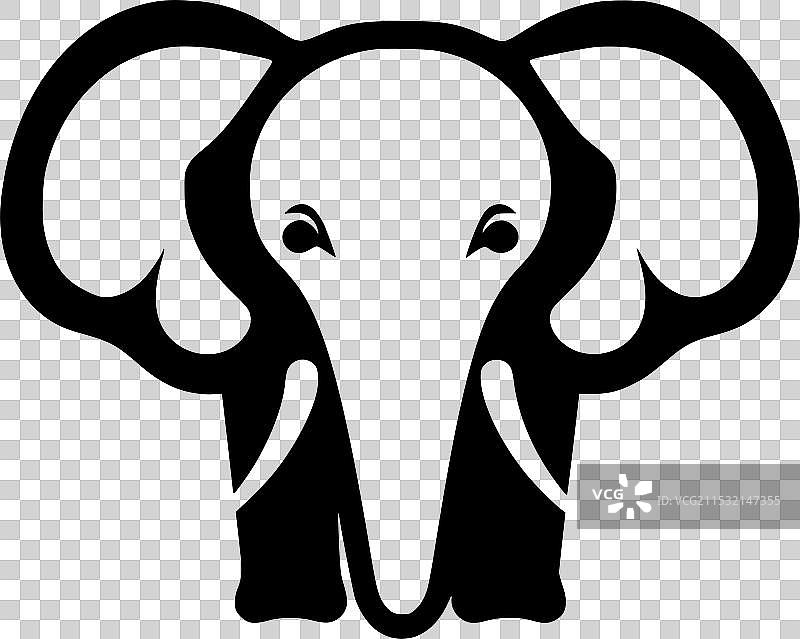 大象 - 极简和简单的轮廓图片素材