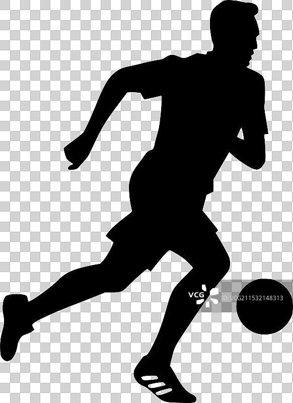 足球 - 极简和简单的轮廓图片素材